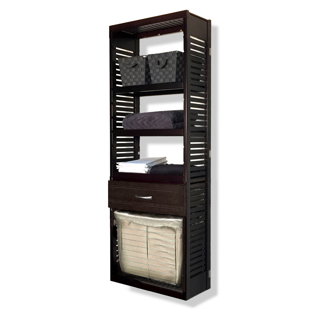 12in Deep Tower with Drawer and Laundry - Modern