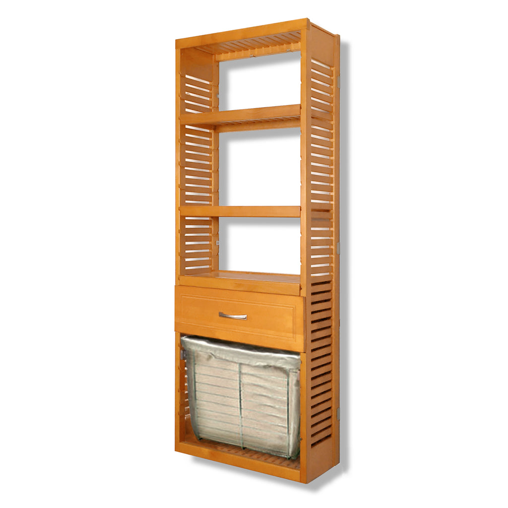 12in Deep Tower with Drawer and Laundry - Modern