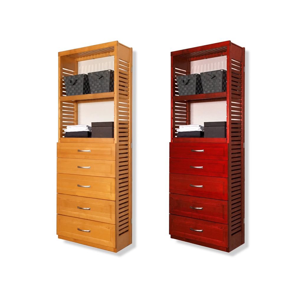 12in Deep Tower with 5 Drawers - Modern
