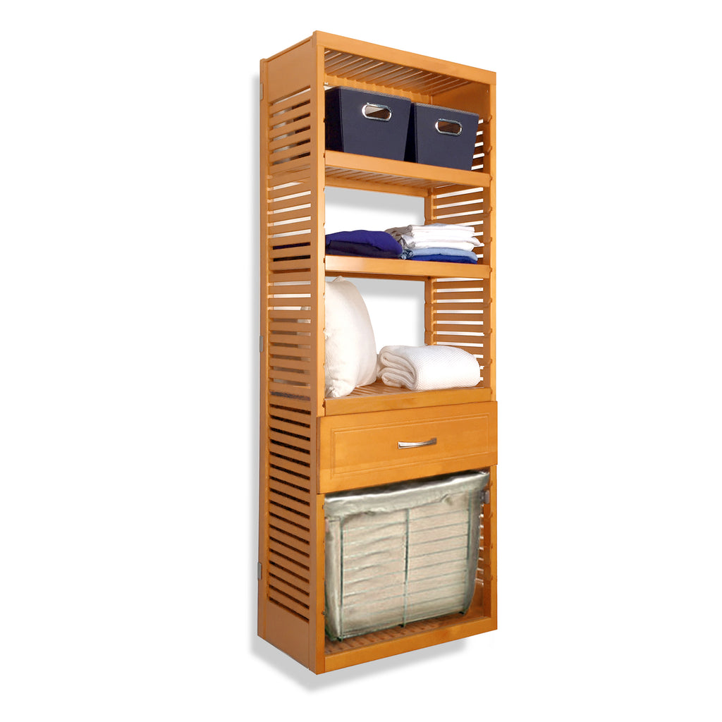 16in Deep Tower with Drawer and Laundry - Modern