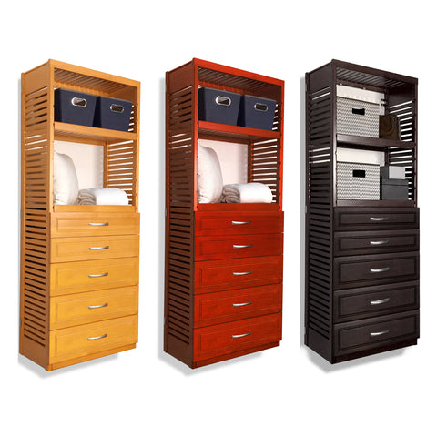 16in Deep Tower with 5 Drawers - Modern