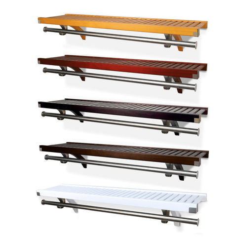 12" Deep 4 ft. Shelf and Rod