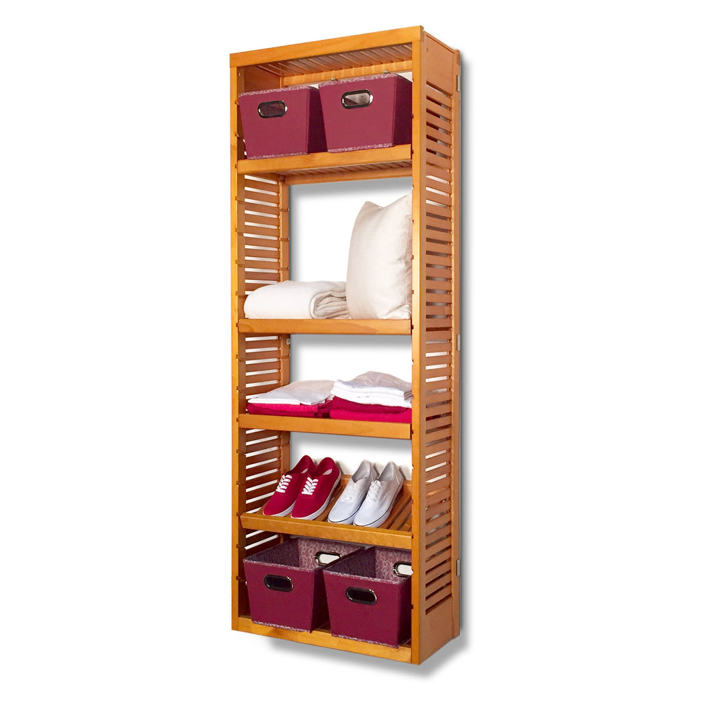 12in Deep Tower with Shelves