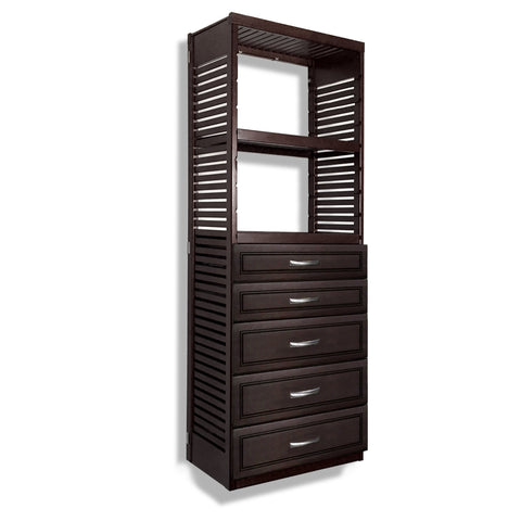 16in Deep Tower with 5 Drawers - Modern