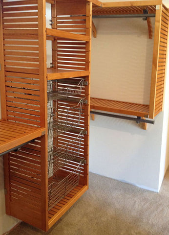 Häfele 17" High Wire Basket For 16" Deep Closet Organizer Tower Kits