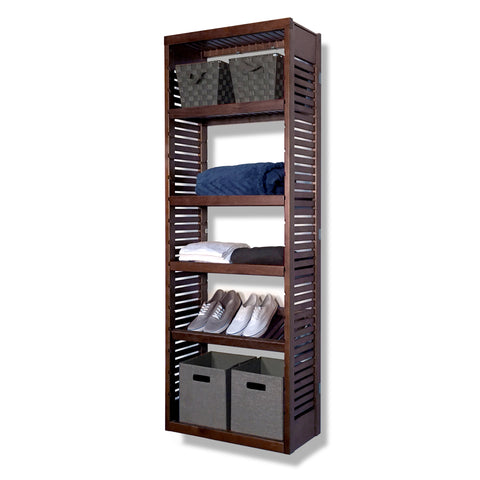 12in Deep Tower with Shelves