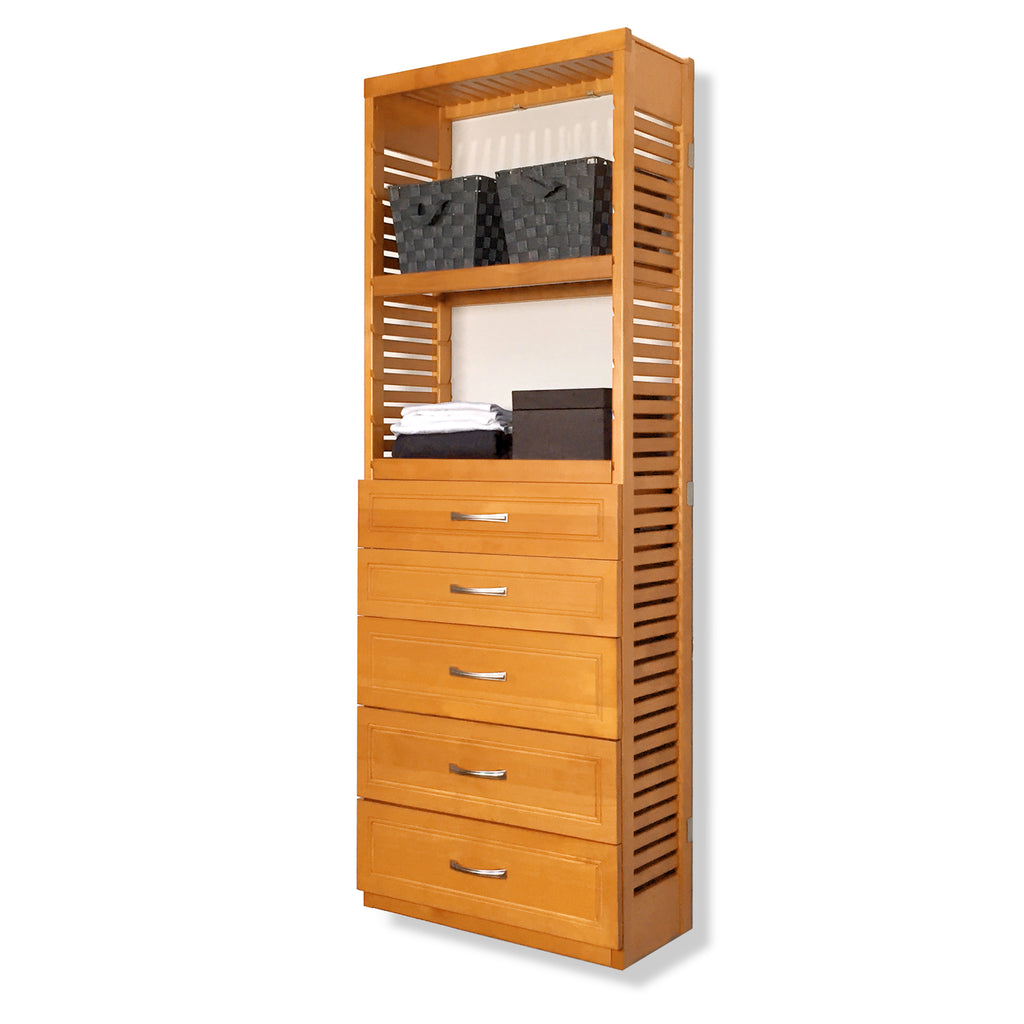 12in Deep Tower with 5 Drawers - Modern