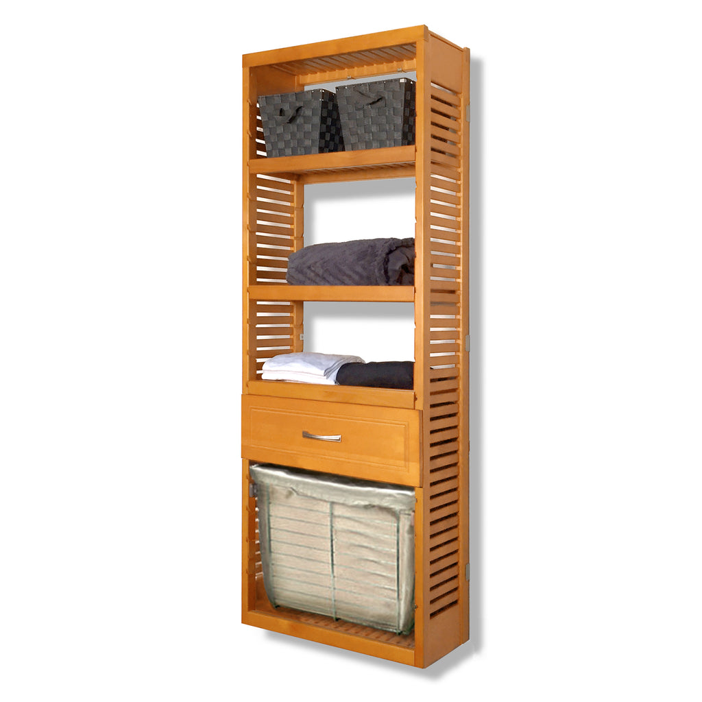12in Deep Tower with Drawer and Laundry - Modern