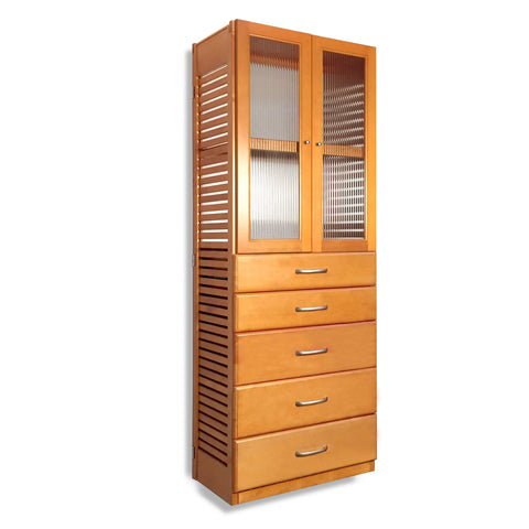 Test of 16in Deep Tower with 5 Drawers and Doors