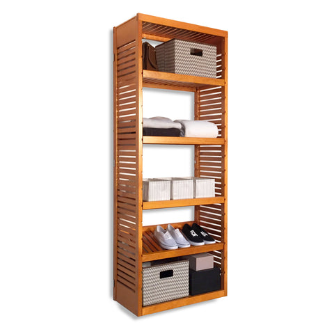16in Deep Tower with Shelves
