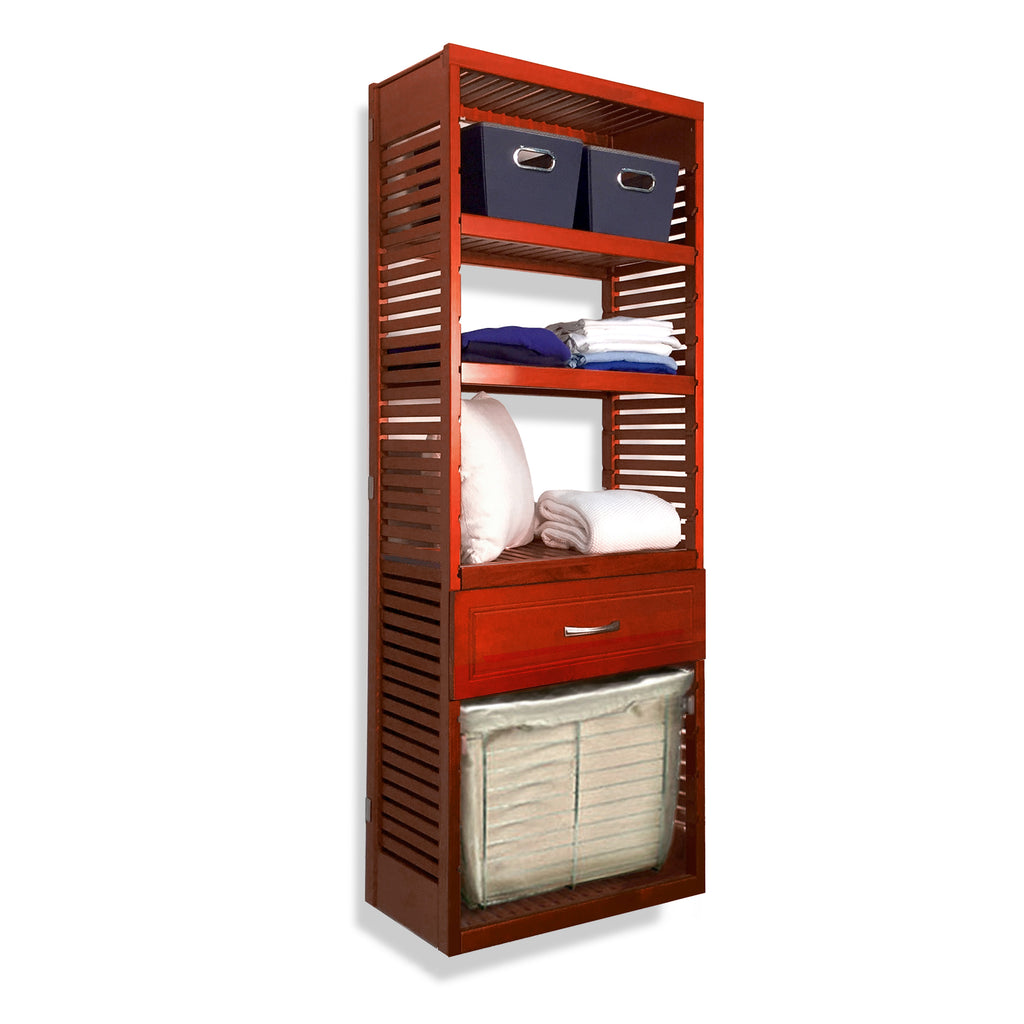 16in Deep Tower with Drawer and Laundry - Modern