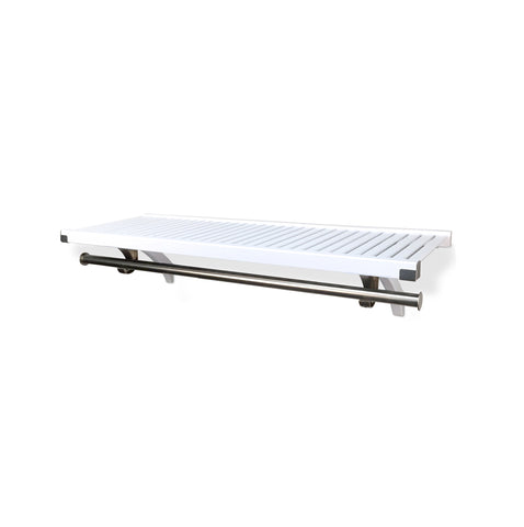 16" Deep 4 ft. Shelf and Rod