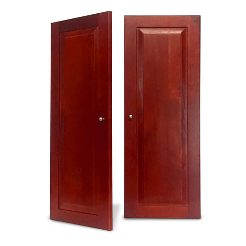 Red Mahogany Tower Doors - Solid Wood
