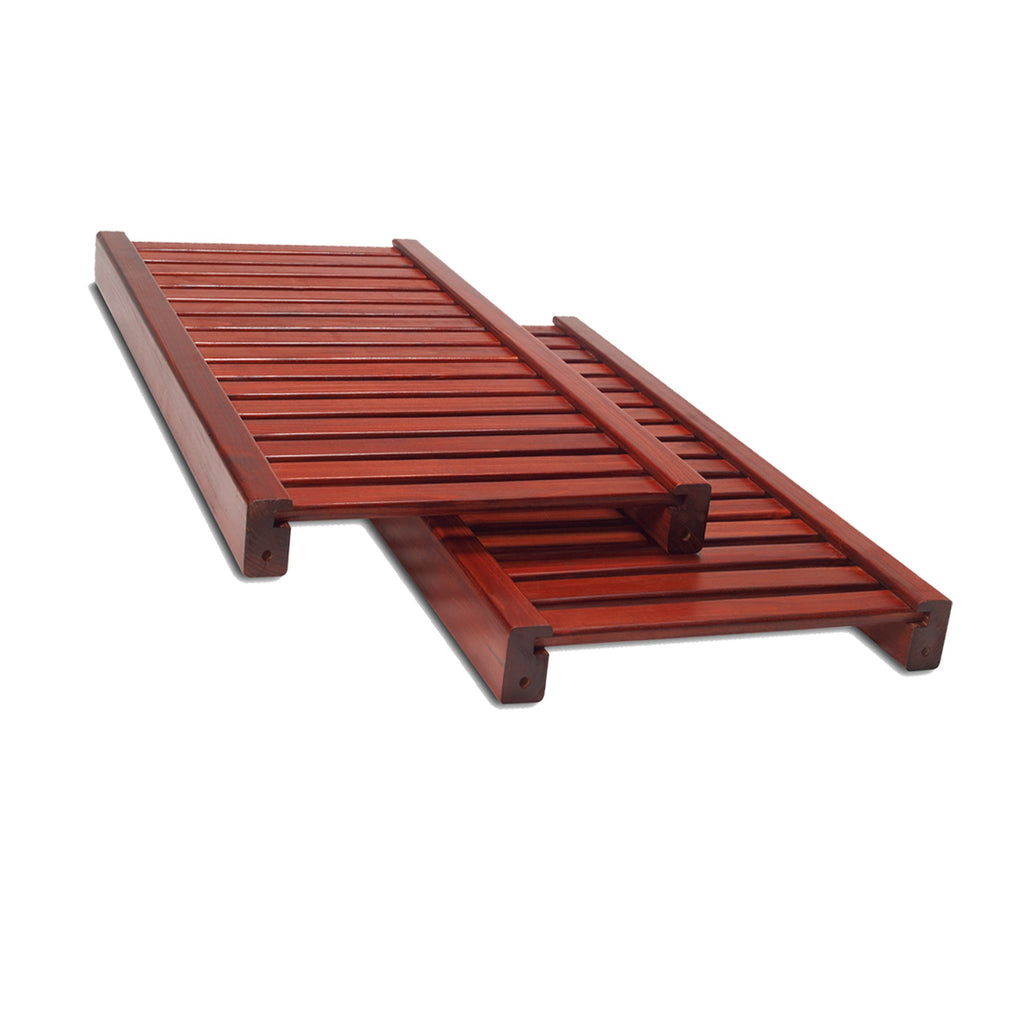 Red Mahogany 12" Adjustable Shelf 2-Pack