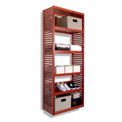 16in Deep Tower with Shelves