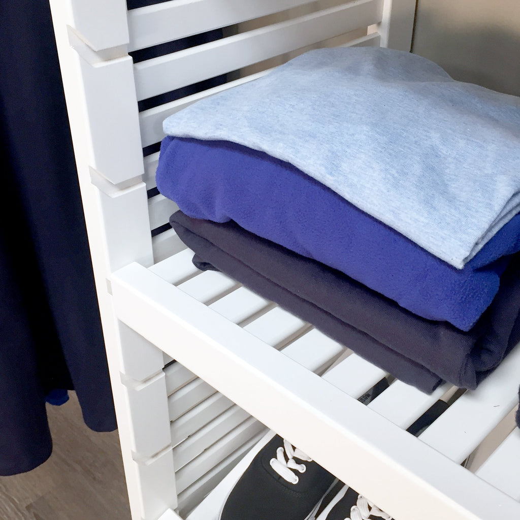 Woodcrest White Deluxe 16" Deep Closet-In-A-Box Organizer