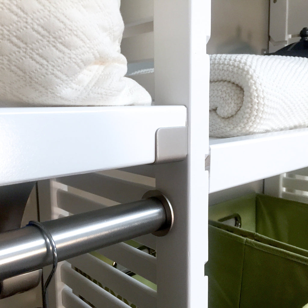 Woodcrest White Premier 12" Deep Closet-In-A-Box Organizer
