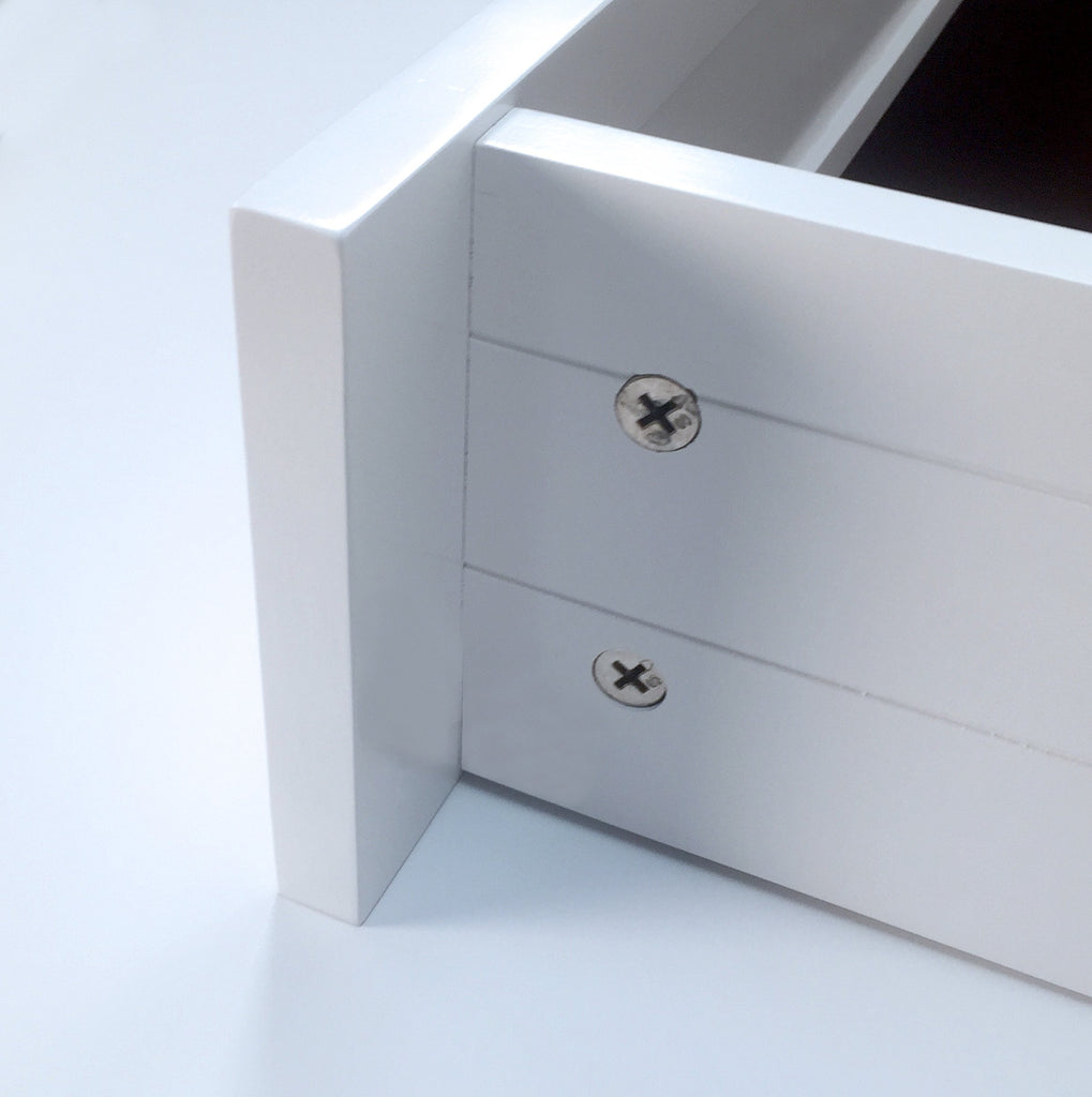 Woodcrest White 8" High x 16" Deep Drawers