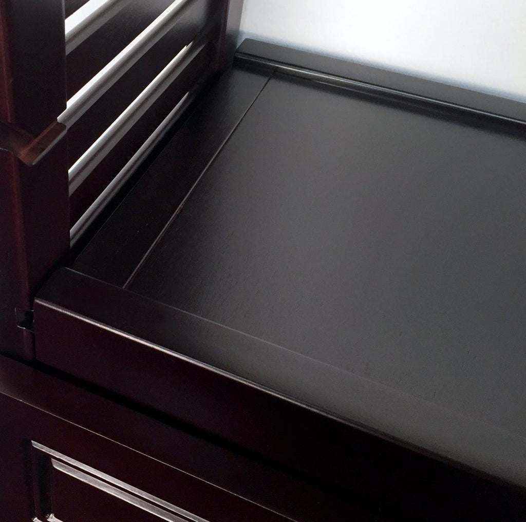 Woodcrest Espresso 12" Solid Drawer Top Adjustable Shelf