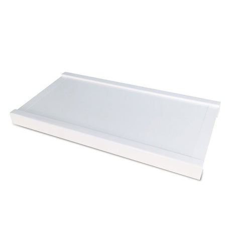 Woodcrest White 12" Solid Drawer Top Adjustable Shelf