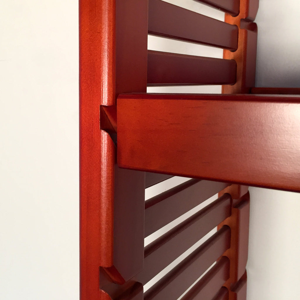 Red Mahogany 12" Solid Drawer Top Adjustable Shelf